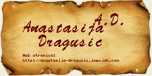 Anastasija Dragušić vizit kartica